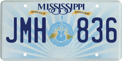 MS license plate JMH836