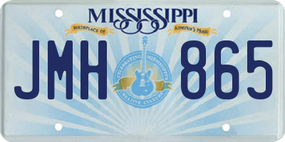 MS license plate JMH865
