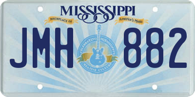 MS license plate JMH882