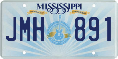 MS license plate JMH891