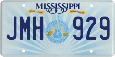 MS license plate JMH929