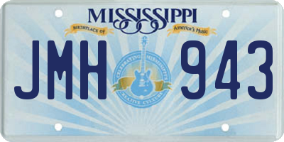 MS license plate JMH943