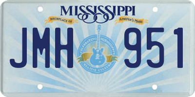 MS license plate JMH951