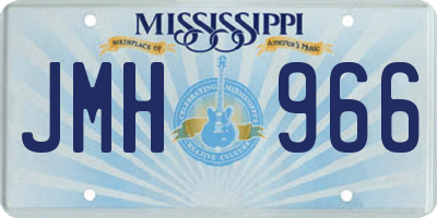 MS license plate JMH966