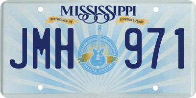 MS license plate JMH971