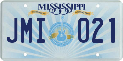 MS license plate JMI021