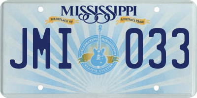 MS license plate JMI033