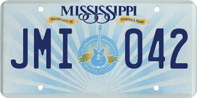 MS license plate JMI042
