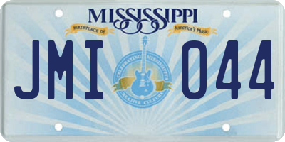 MS license plate JMI044