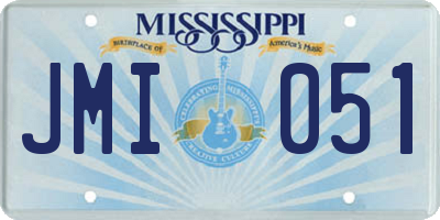 MS license plate JMI051