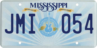 MS license plate JMI054