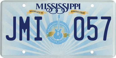 MS license plate JMI057