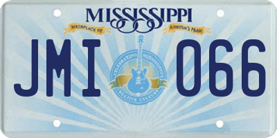 MS license plate JMI066