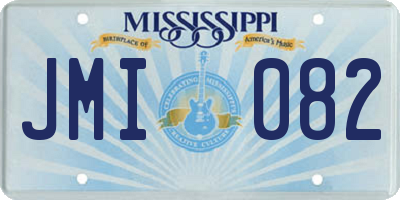 MS license plate JMI082