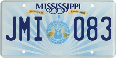MS license plate JMI083