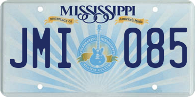 MS license plate JMI085