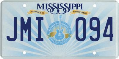 MS license plate JMI094