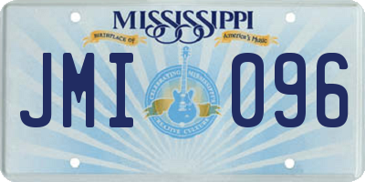 MS license plate JMI096