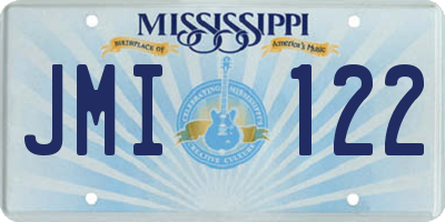 MS license plate JMI122
