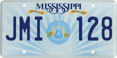 MS license plate JMI128
