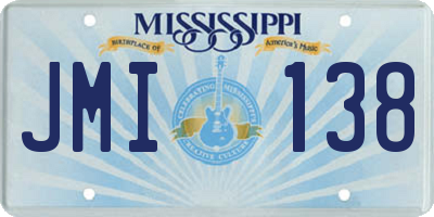 MS license plate JMI138