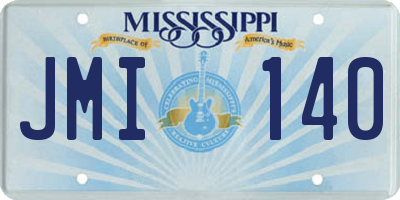 MS license plate JMI140