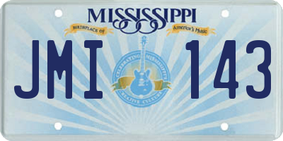 MS license plate JMI143