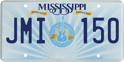 MS license plate JMI150