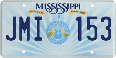MS license plate JMI153