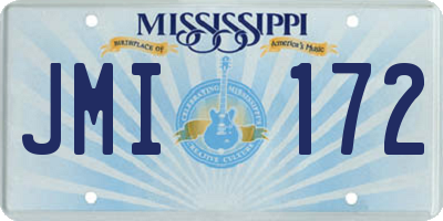 MS license plate JMI172