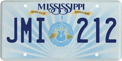 MS license plate JMI212