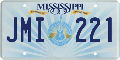 MS license plate JMI221