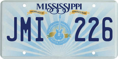 MS license plate JMI226