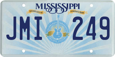 MS license plate JMI249