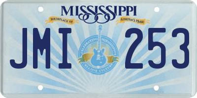 MS license plate JMI253