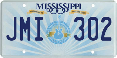 MS license plate JMI302