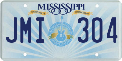MS license plate JMI304