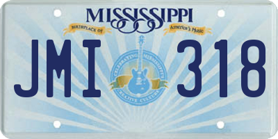 MS license plate JMI318