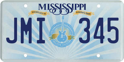 MS license plate JMI345