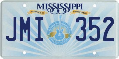 MS license plate JMI352