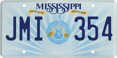 MS license plate JMI354