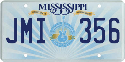 MS license plate JMI356
