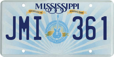 MS license plate JMI361