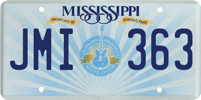 MS license plate JMI363