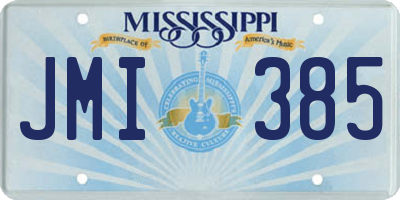 MS license plate JMI385