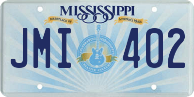 MS license plate JMI402