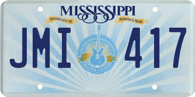 MS license plate JMI417