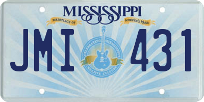 MS license plate JMI431