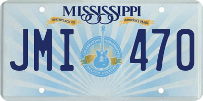 MS license plate JMI470