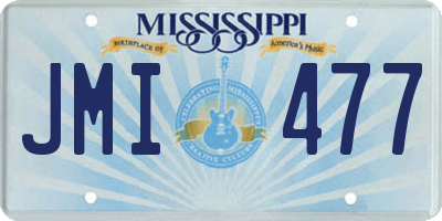 MS license plate JMI477